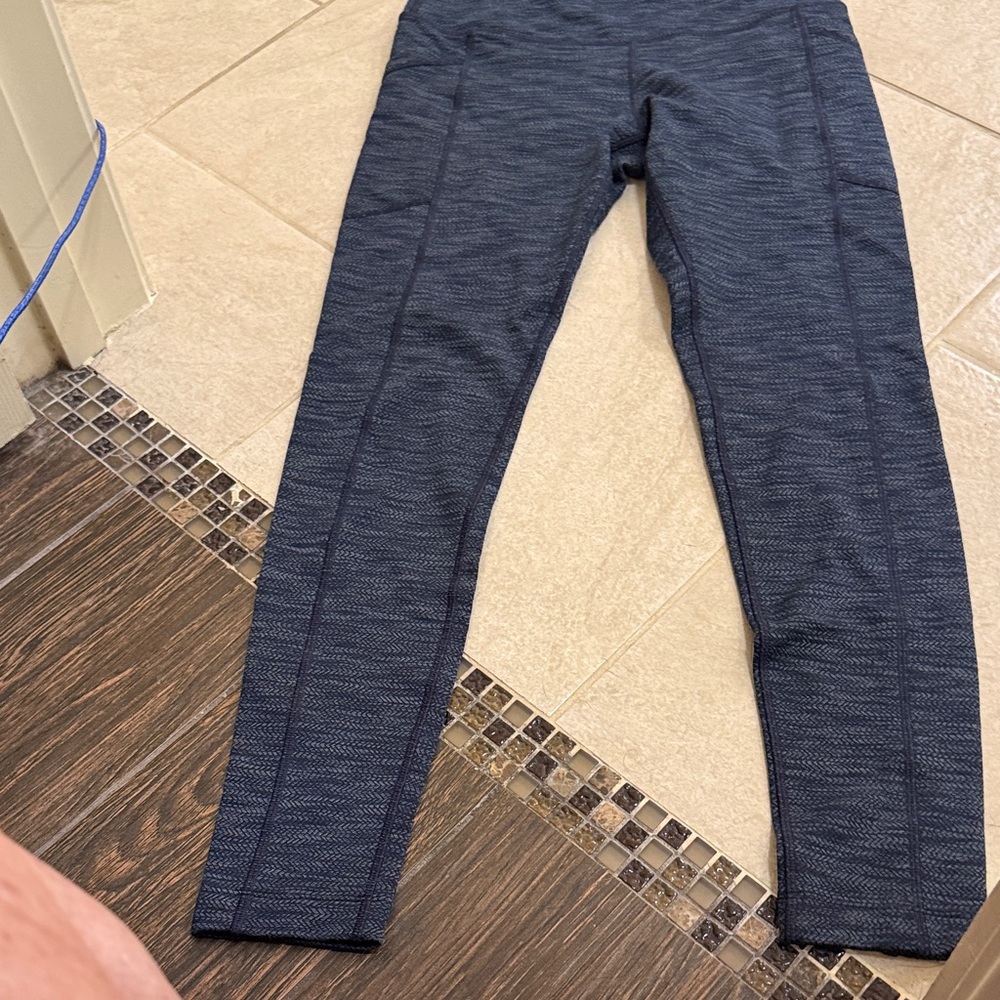 Heathered Navy Athletic Leggings